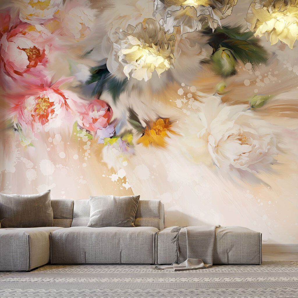 Bloemen boven een lichtstroom — interieur 2