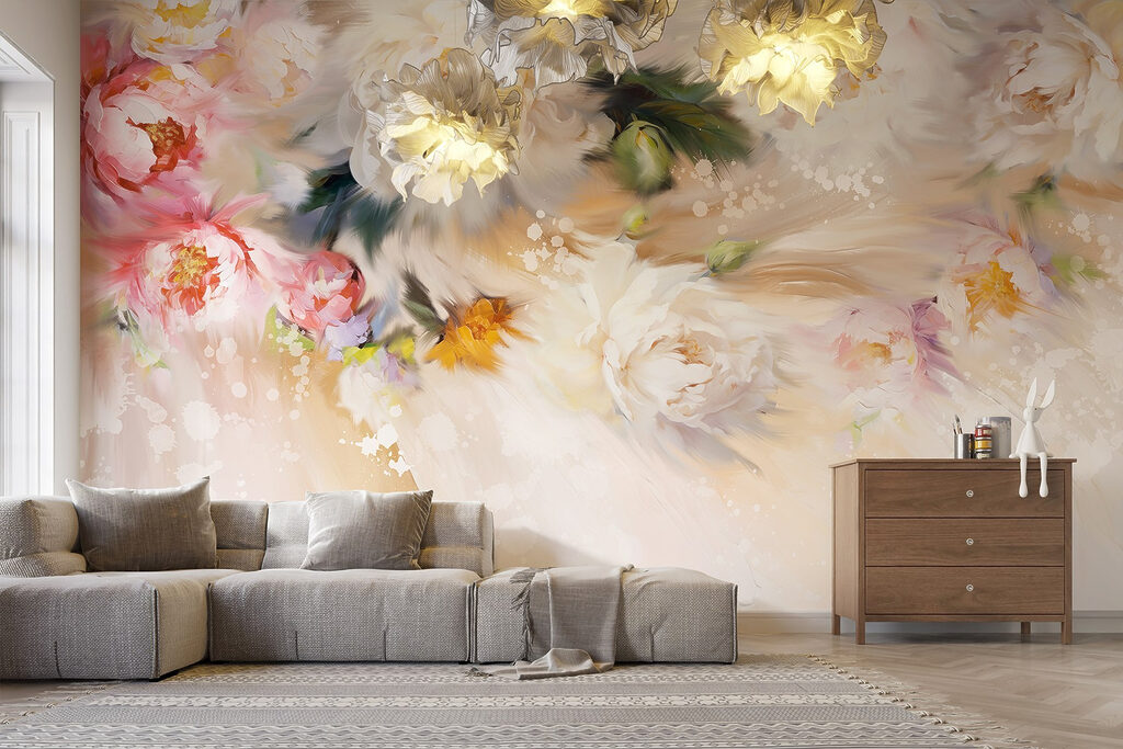 Bloemen boven een lichtstroom — interieur 4