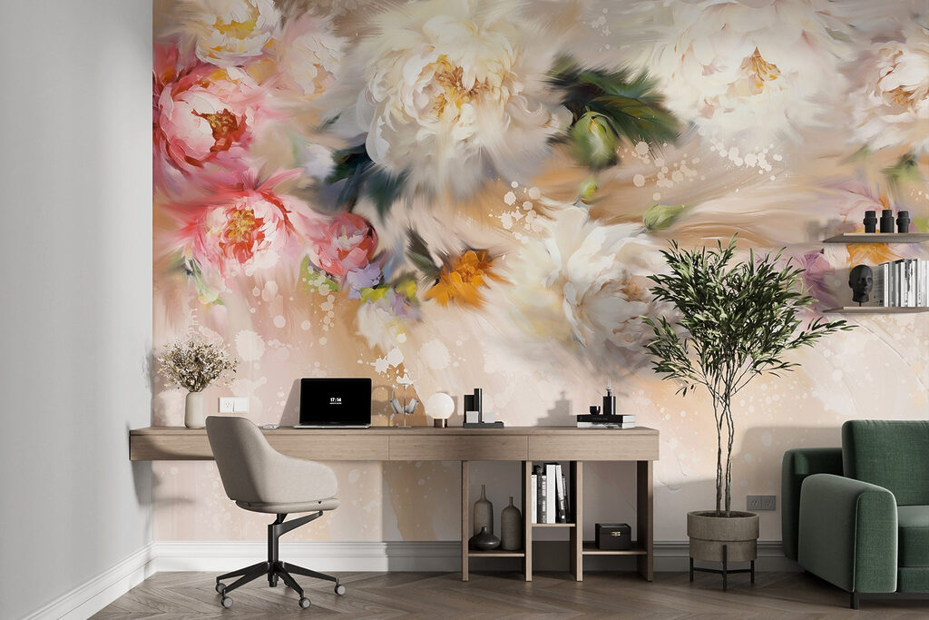 Bloemen boven een lichtstroom — interieur 5