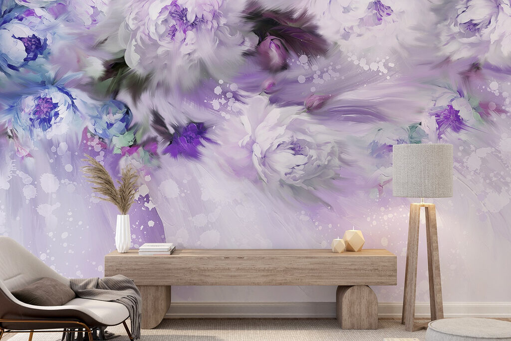 Bloemen boven een lichtstroom — interieur 3