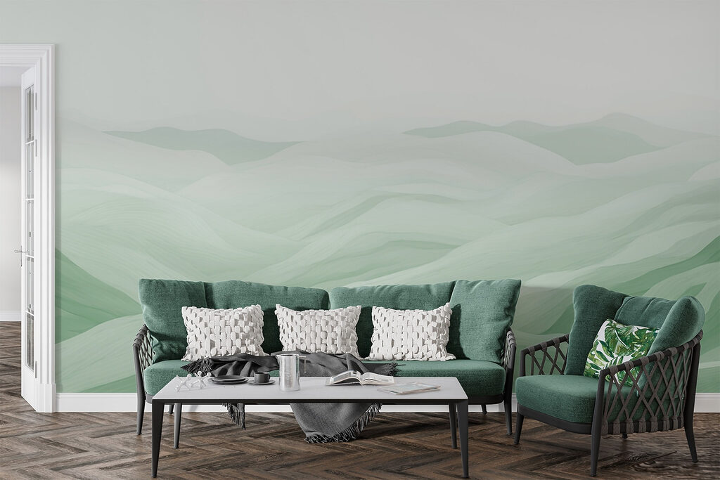 Golvende dalen in penseellagen — interieur 2