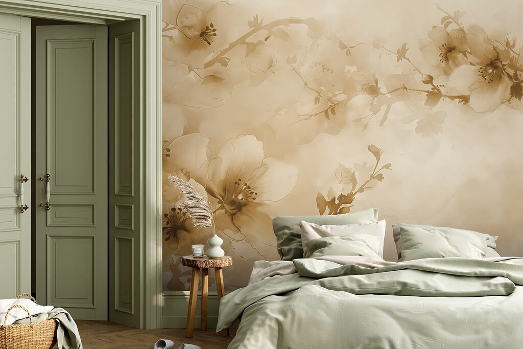 Bloesemtakken in zachte gloed — interieur 2