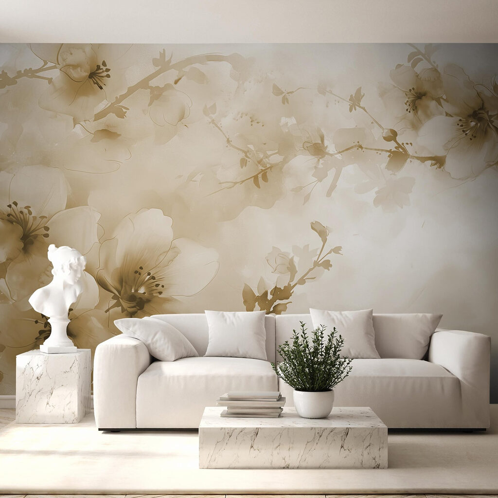 Bloesemtakken in zachte gloed — interieur 4