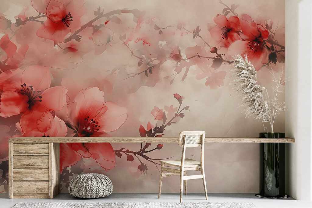 Bloesemtakken in zachte gloed — interieur 5