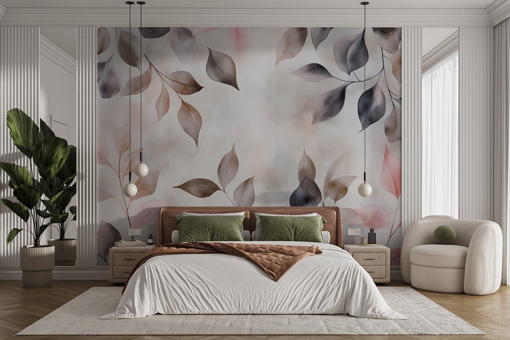 Bladtakken in roze schaduw — interieur 2