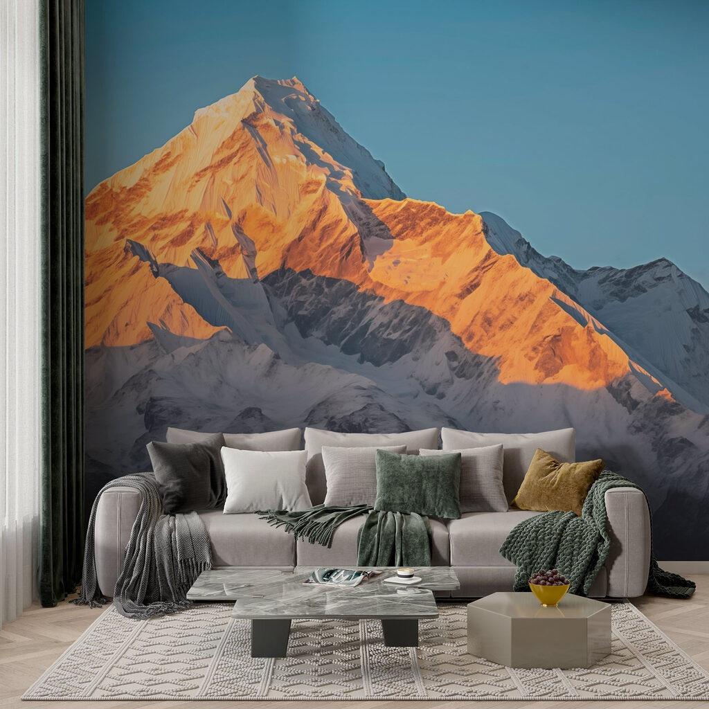 Bergtop in gouden ochtendzon — interieur 2