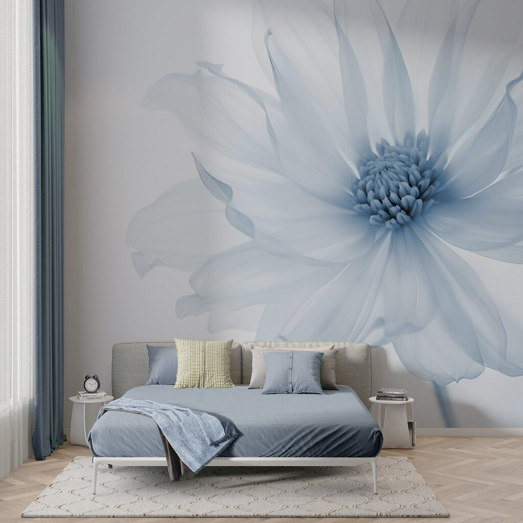 IJsbloem op lichtgrijs — interieur 1