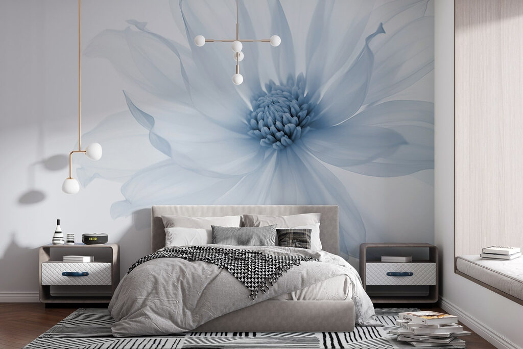 IJsbloem op lichtgrijs — interieur 2