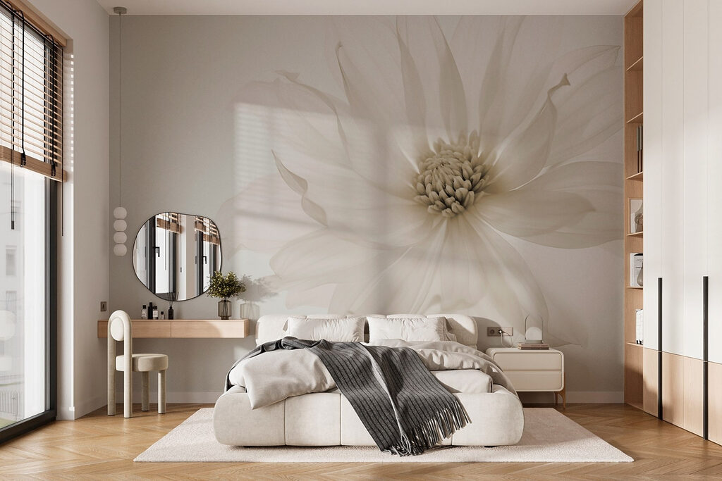 Fijne bloemblaadjes van pure elegantie in een interieur