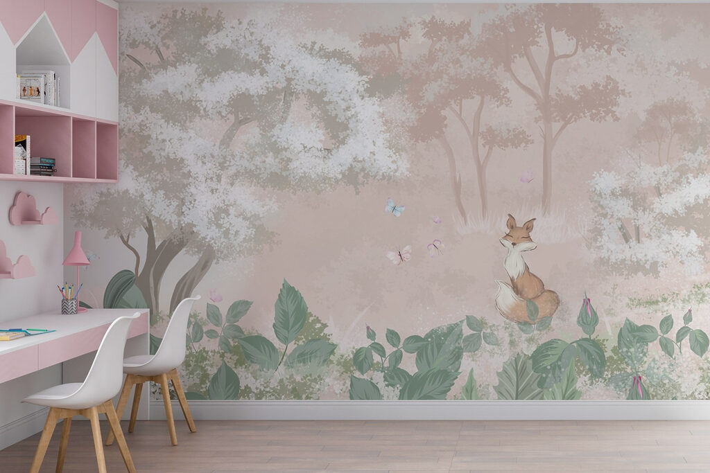 Konijntje tussen groene bosplanten — interieur 2