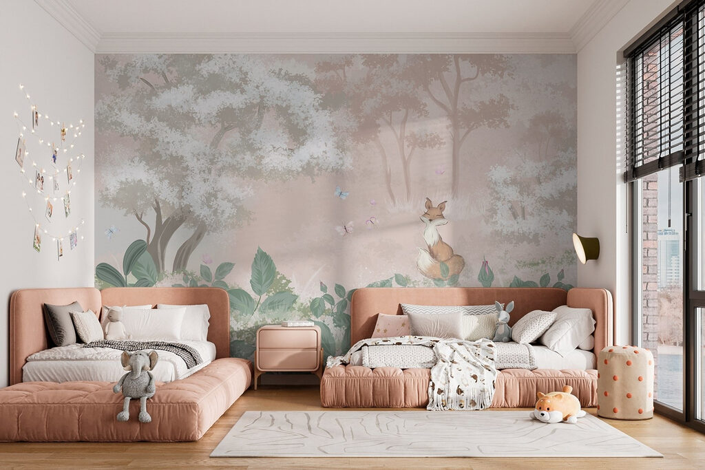 Konijntje tussen groene bosplanten — interieur 4