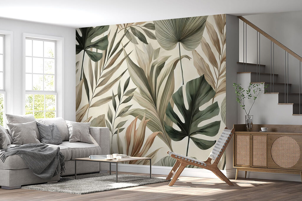 Tropische bladeren in natuurtinten — interieur 7