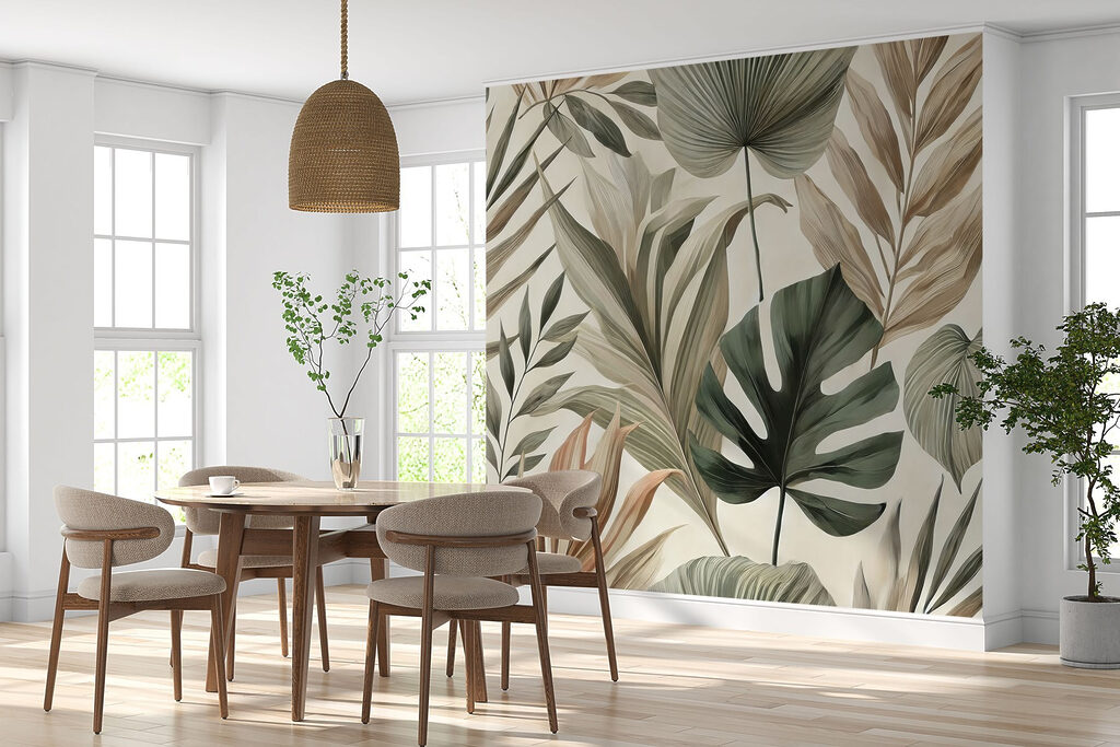 Tropische bladeren in natuurtinten — interieur 8