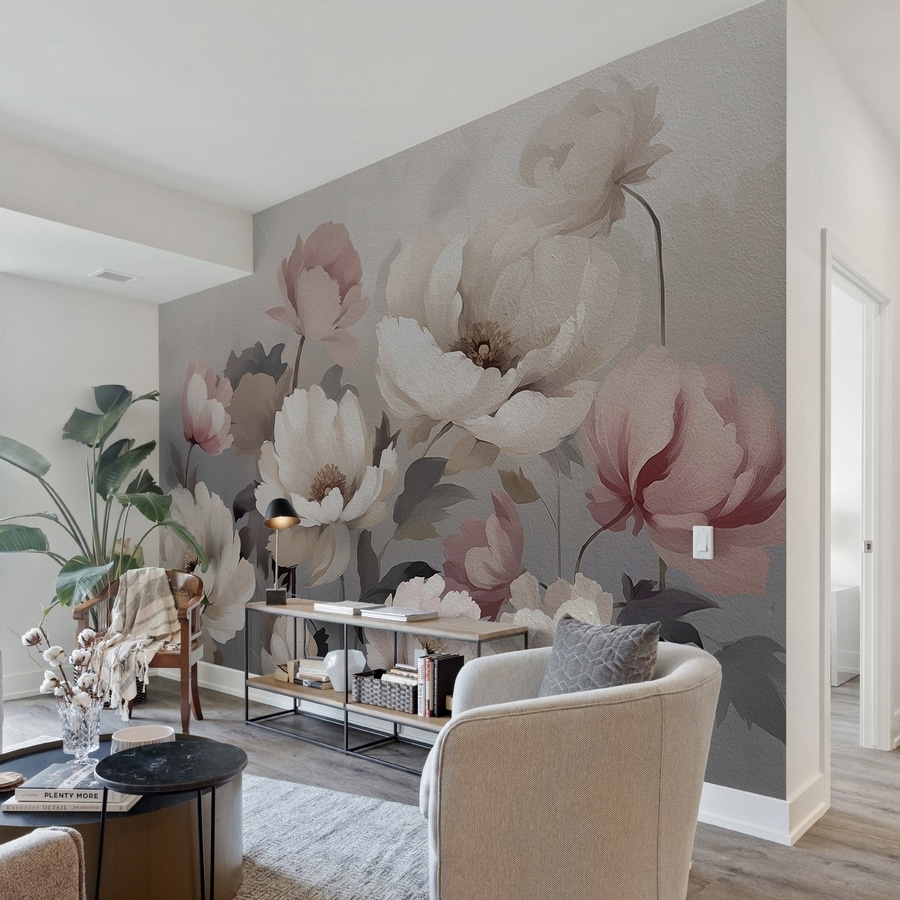 Pioenrozen in gedempte pasteltinten — interieur 2