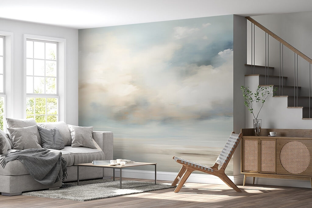 Bewolkte lucht boven water — interieur 3