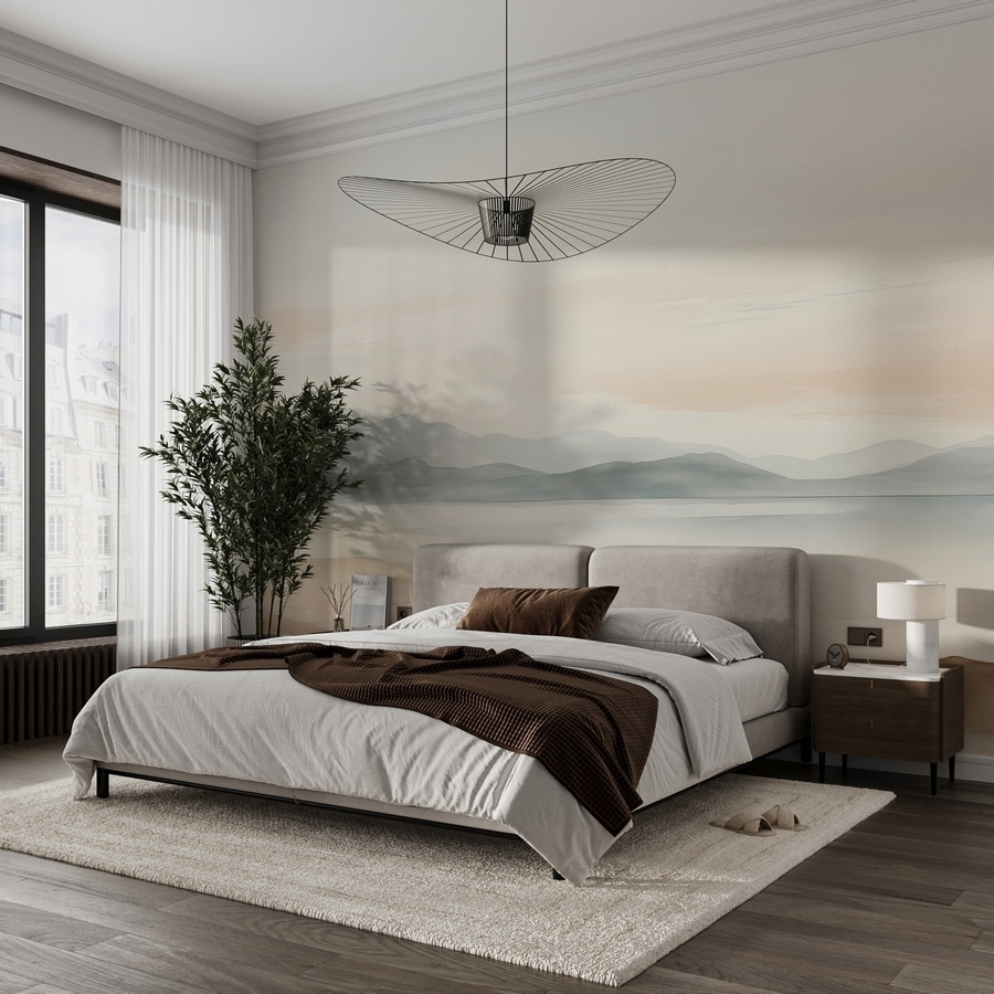 Meer voor grijsgroene heuvels — interieur 1