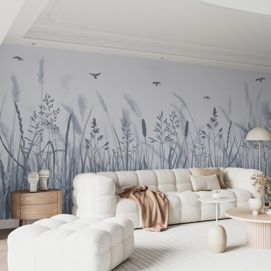 Vogels boven hoge halmen — interieur 2