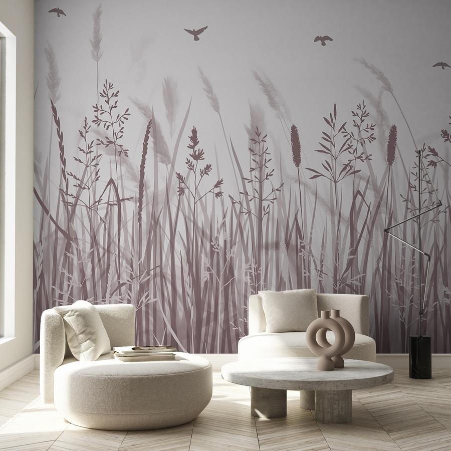 Vogels boven hoge halmen — interieur 1