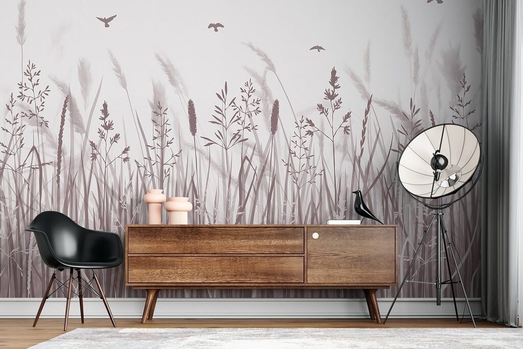 Vogels boven hoge halmen — interieur 3