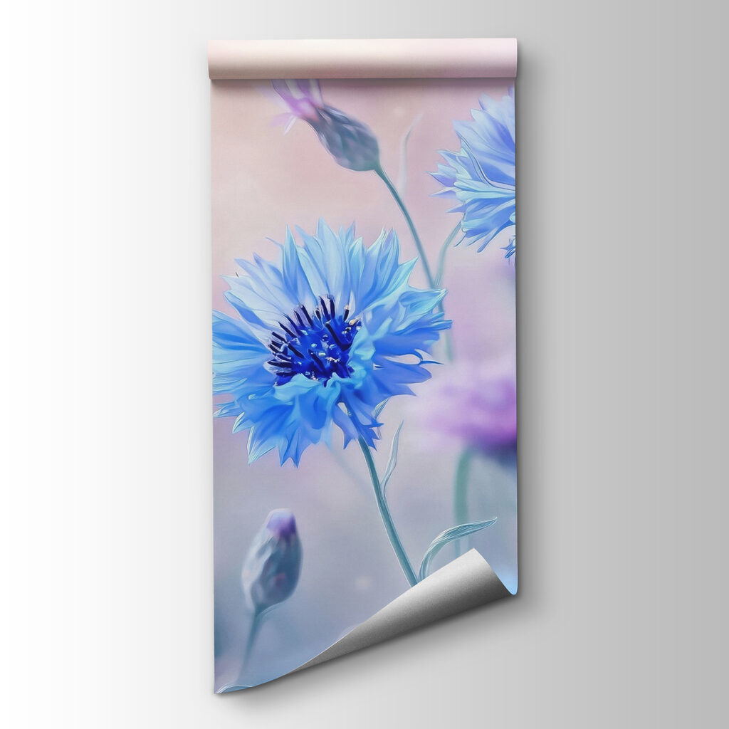 Korenbloemen in roze ochtendlicht — productweergave