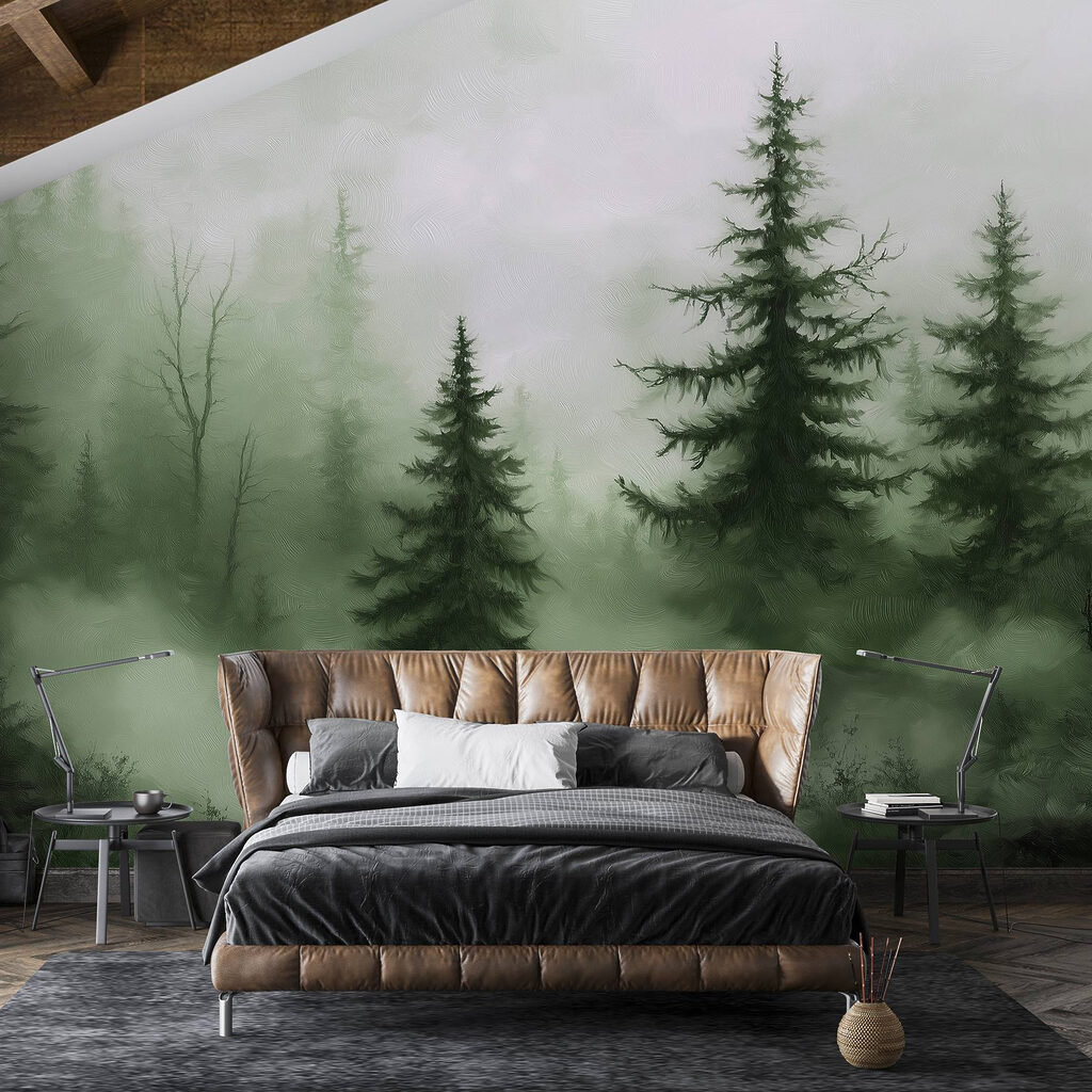 Donkere dennen, groene nevel — interieur 3