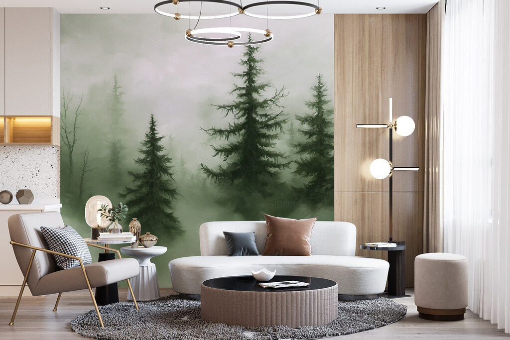 Donkere dennen, groene nevel — interieur 4