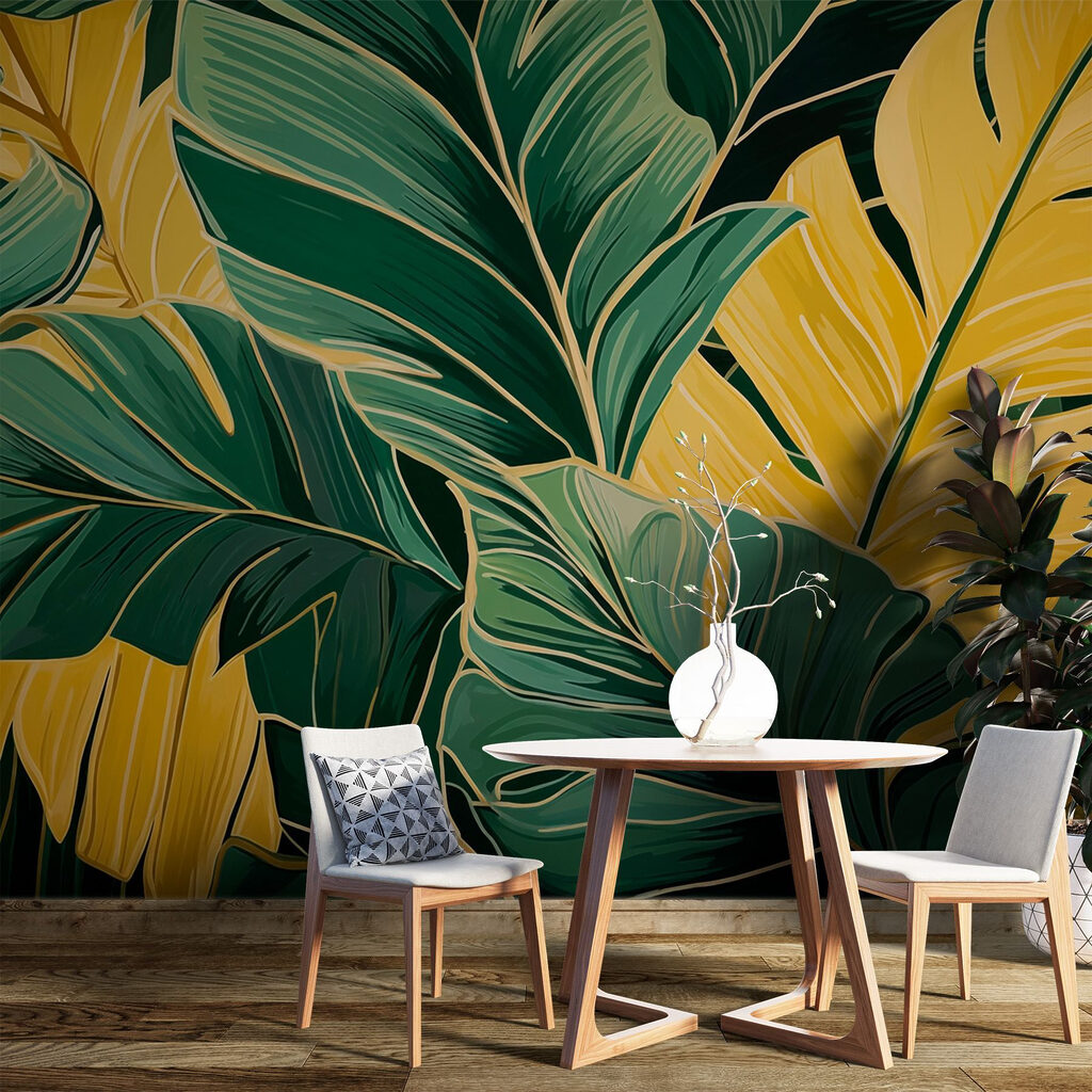 Levendige bladeren in harmonieuze kleuren — interieur 2