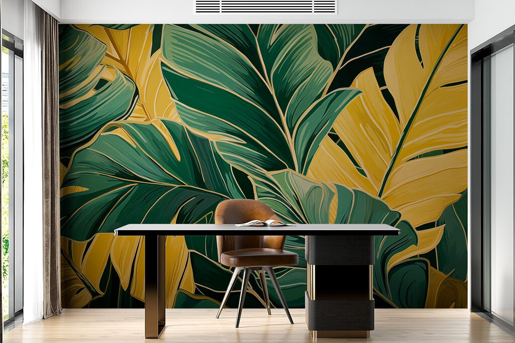 Levendige bladeren in harmonieuze kleuren — interieur 3