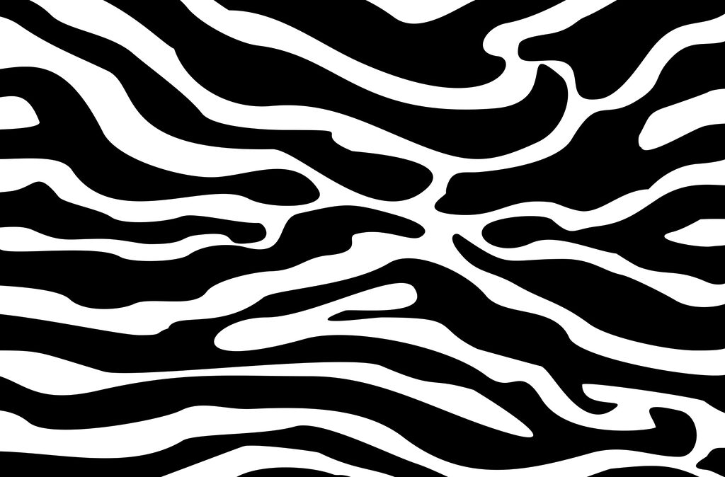 Brede zebralijnen in zwartwit — volledig ontwerp