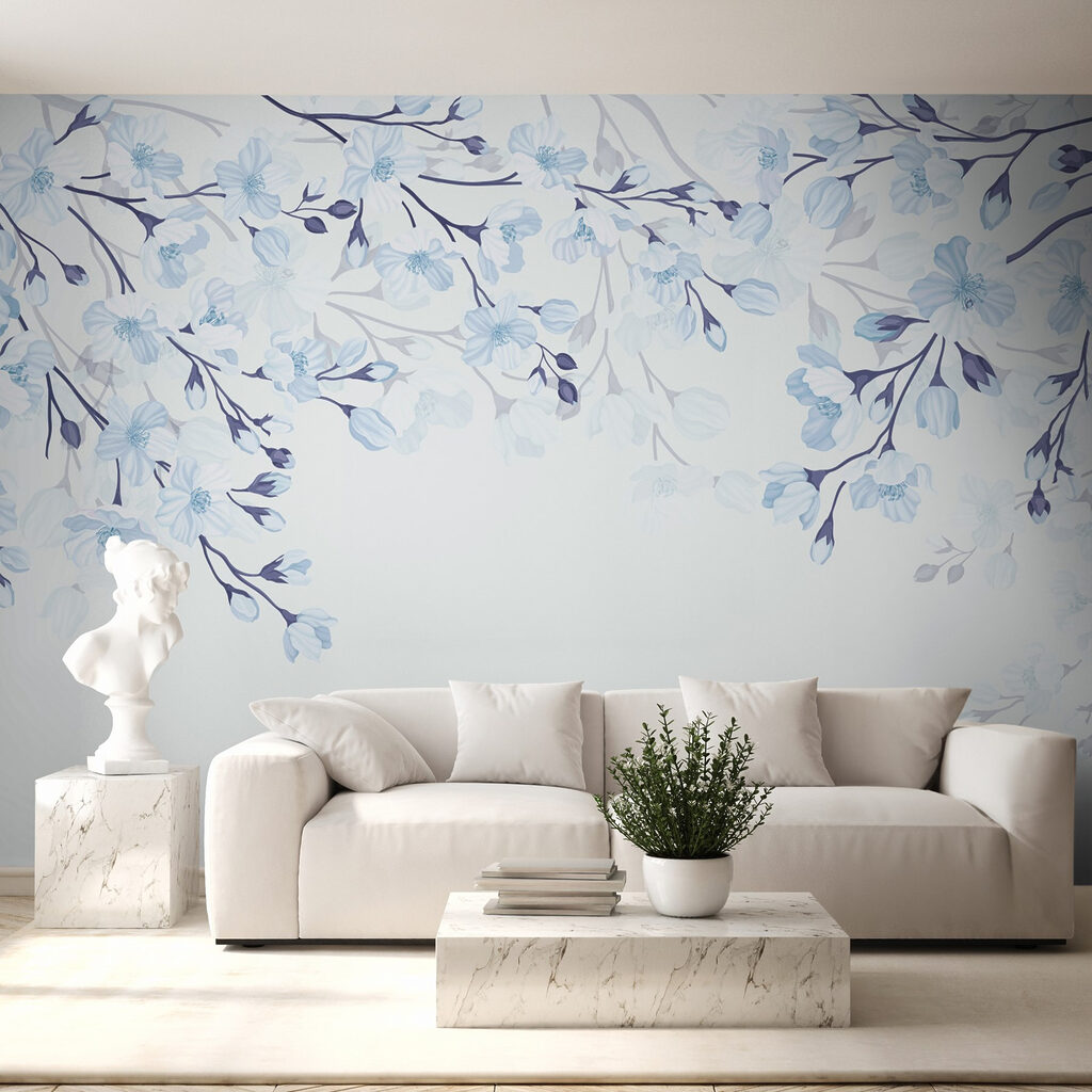 Bloesemtakken maken een boog — interieur 1