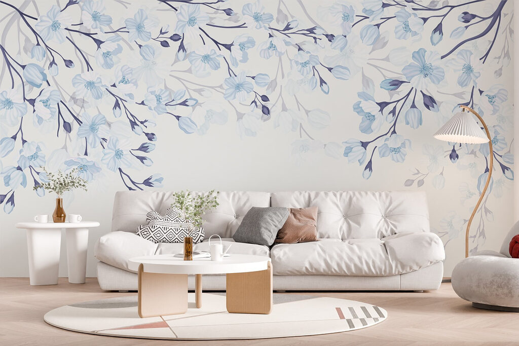 Bloesemtakken maken een boog — interieur 2