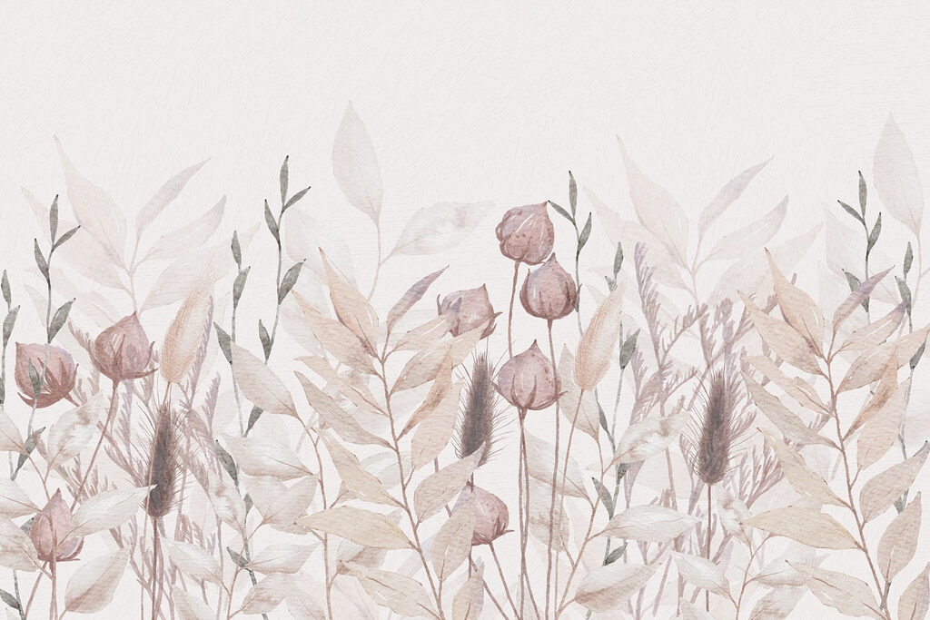 Planten en bladeren schilderen — volledig ontwerp