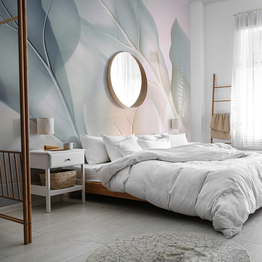 Bleke bladeren met randlicht — interieur 1