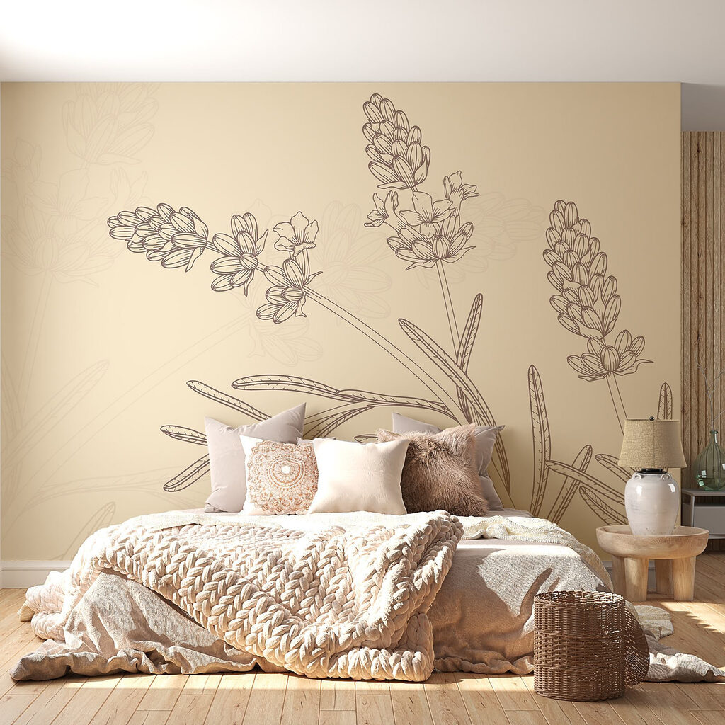 Fijn getekende bloemtrossen — interieur 1