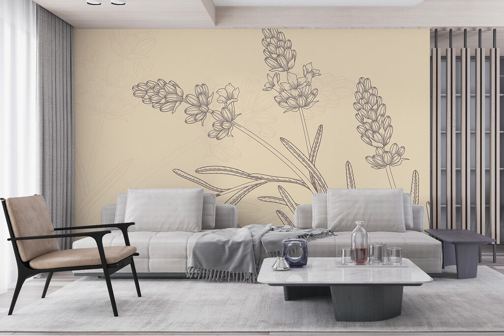 Fijn getekende bloemtrossen — interieur 2