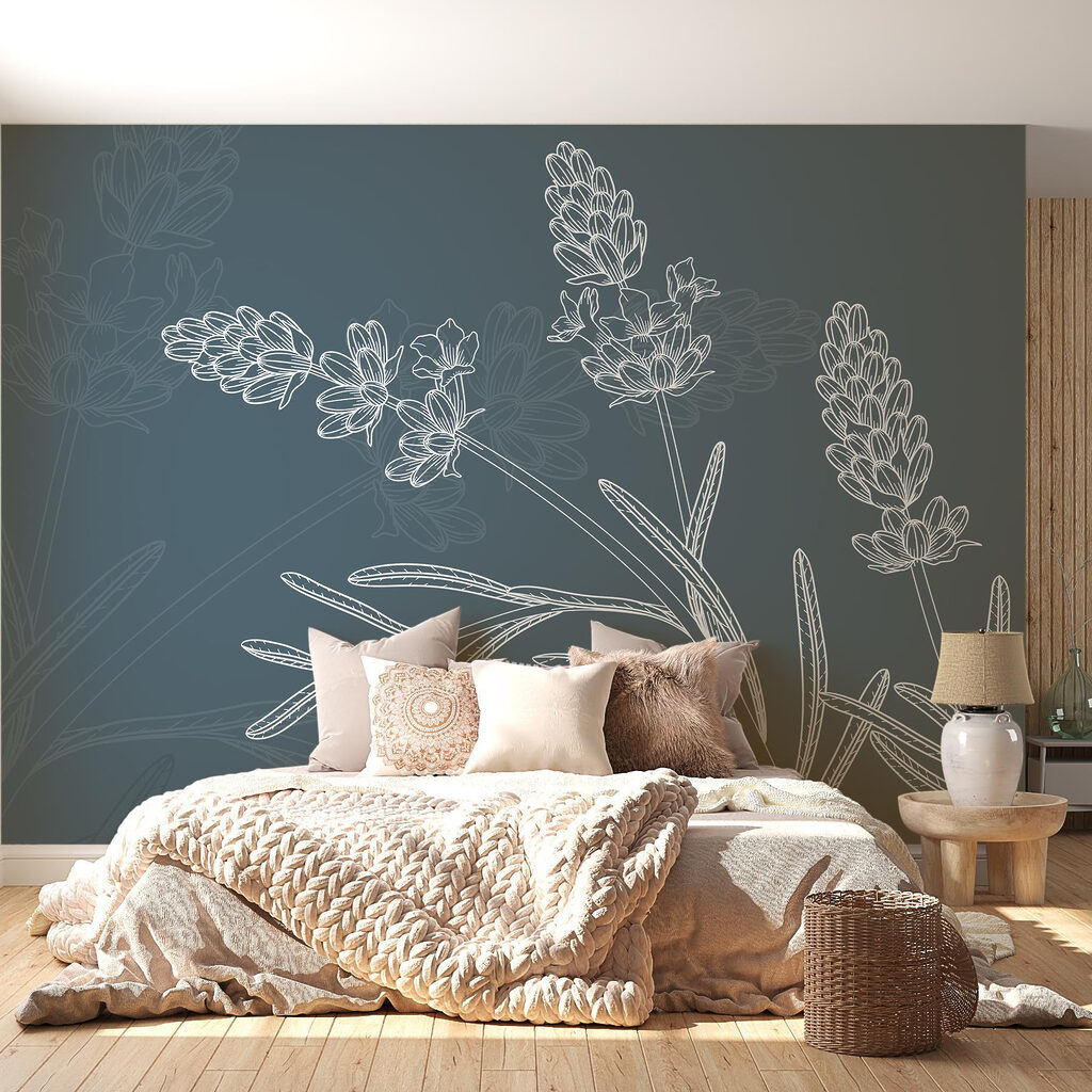 Fijn getekende bloemtrossen — interieur 1