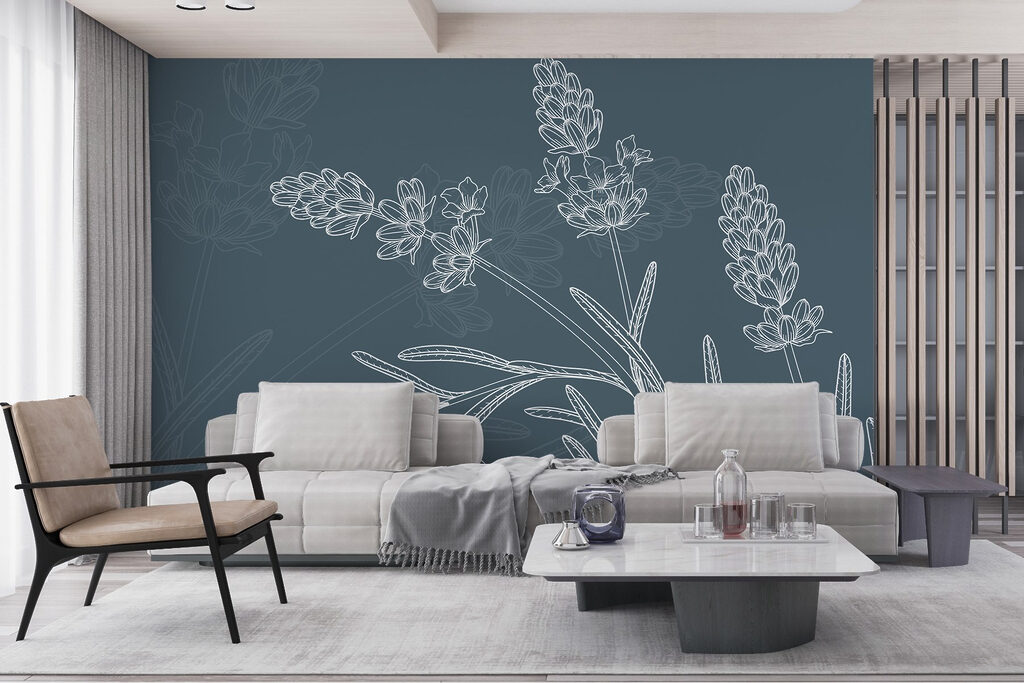 Fijn getekende bloemtrossen — interieur 2