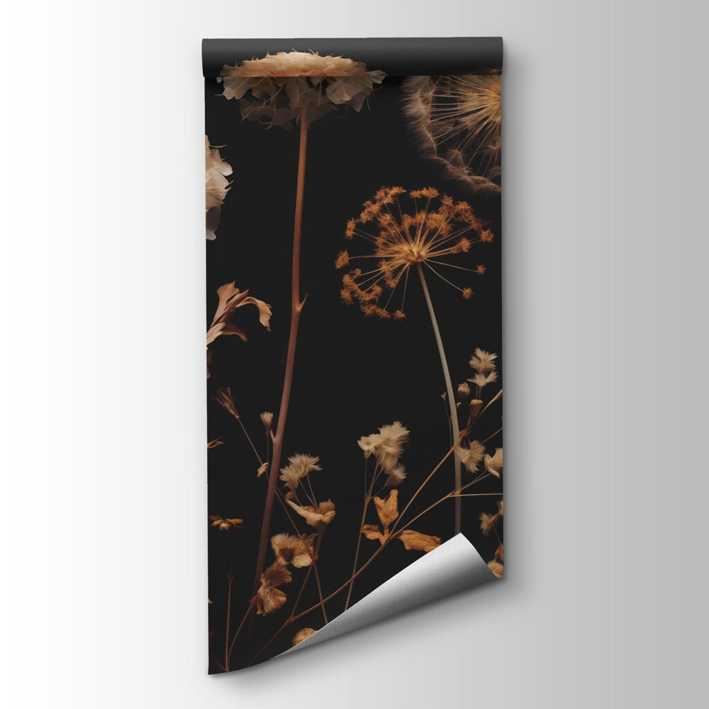 Droge bloemen bij nacht — productweergave
