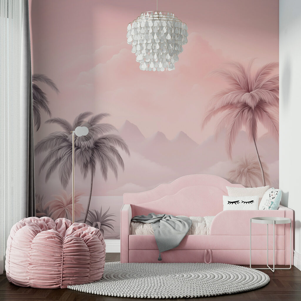 Palmen in roze verte — interieur 3