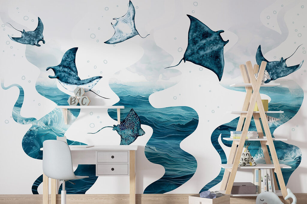 Roggen boven blauwe stromen — interieur 3