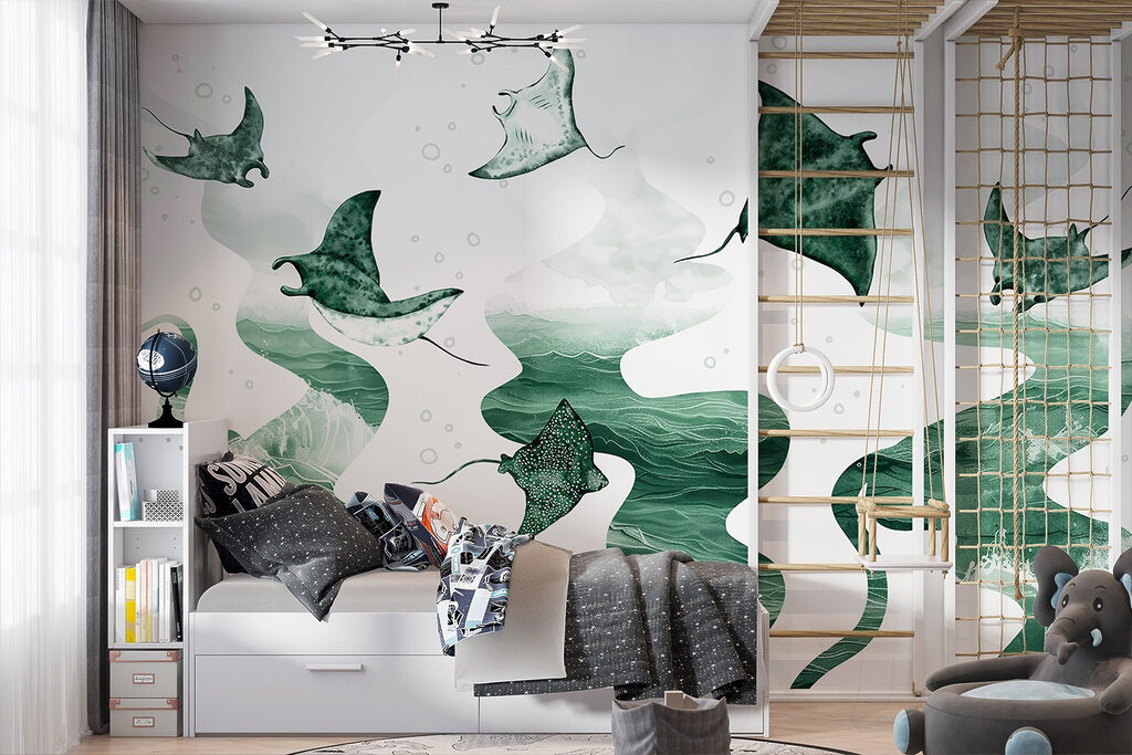 Roggen boven vloeiende banen — interieur 4