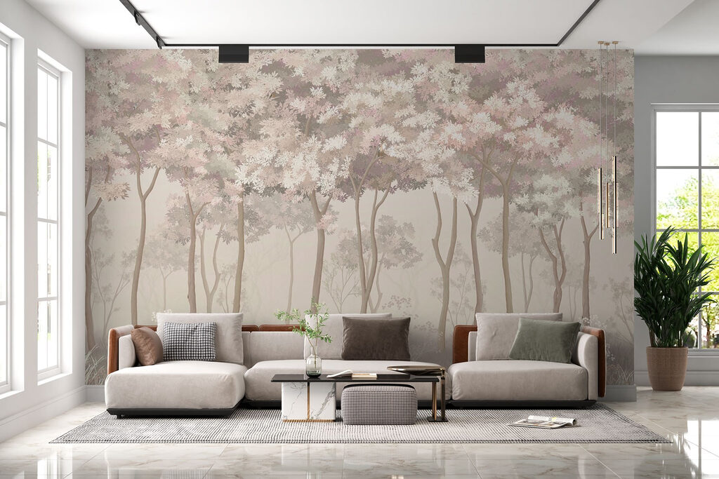 Licht bos vol bloesem — interieur 2