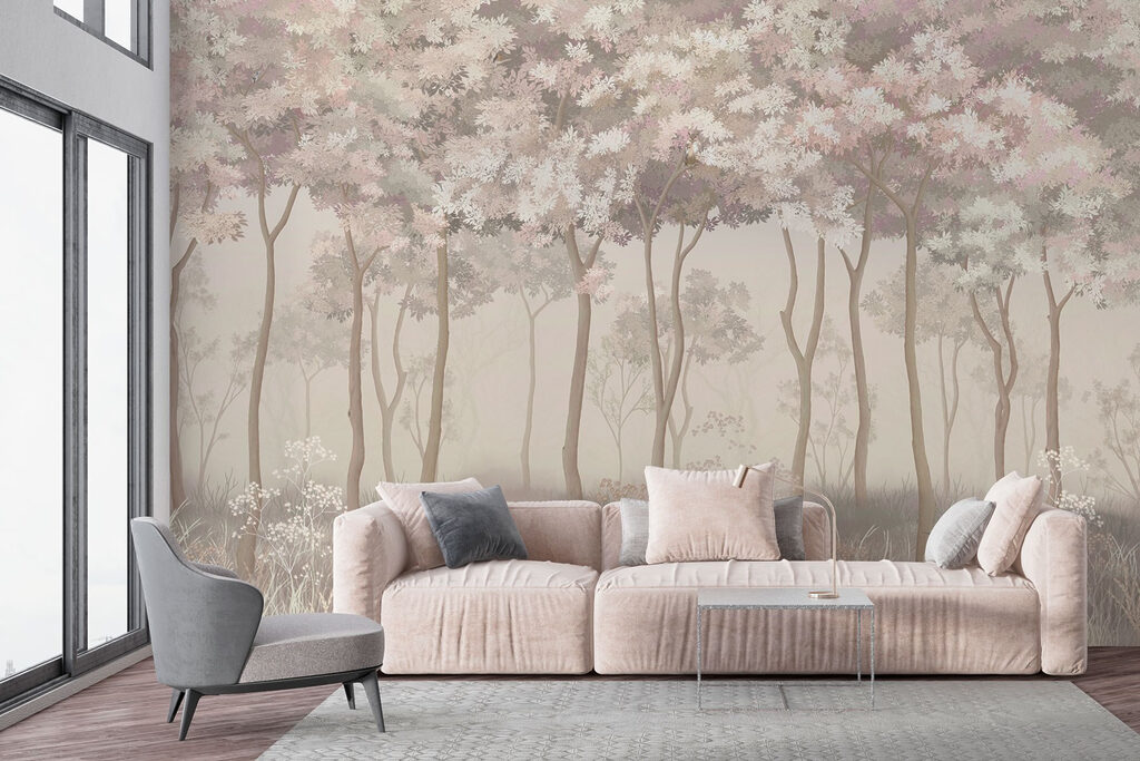 Licht bos vol bloesem — interieur 3