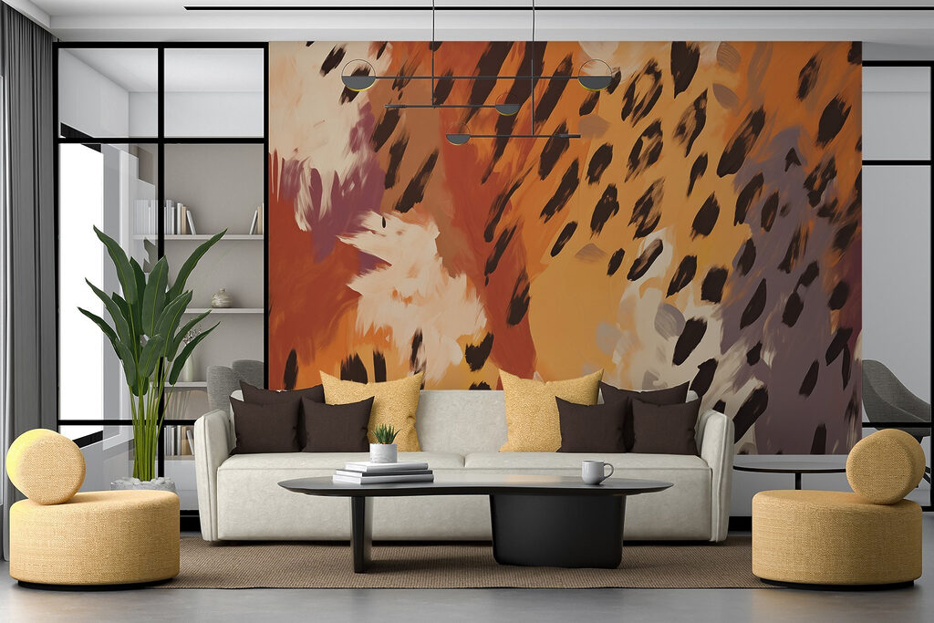 Vlekken in warme verf — interieur 1