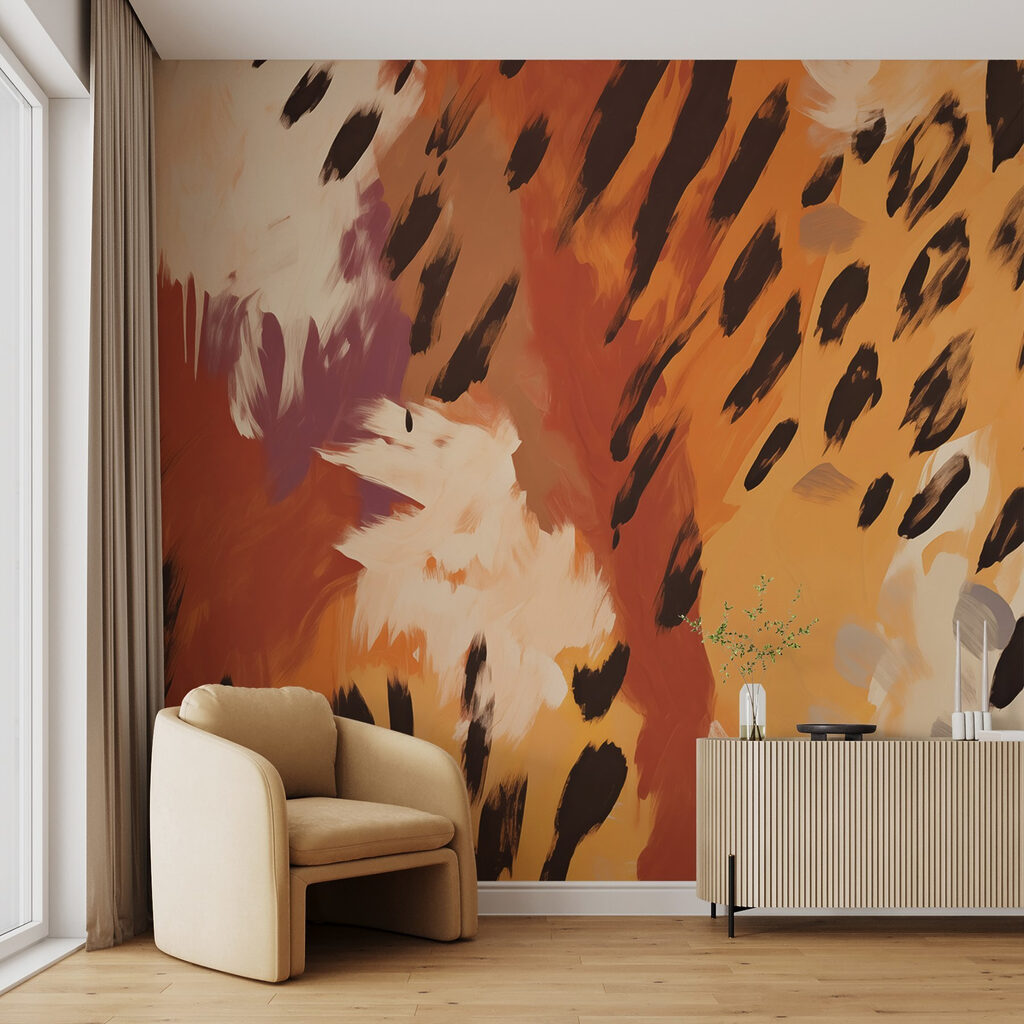 Vlekken in warme verf — interieur 2