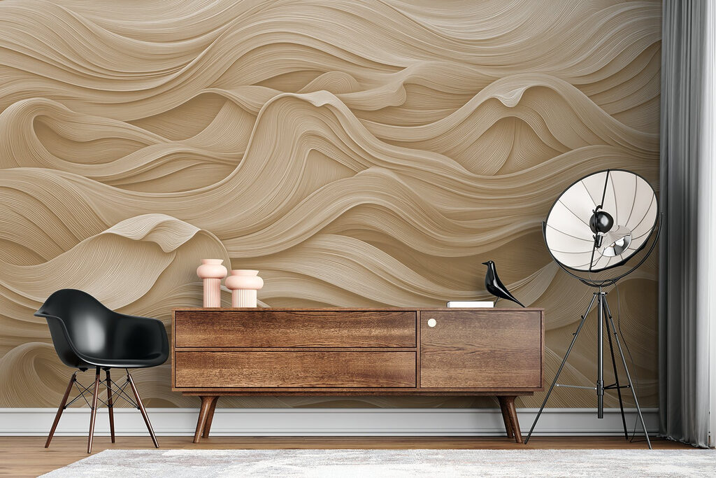 Vloeiende lijnen creëren een rustgevende esthetiek — interieur 4