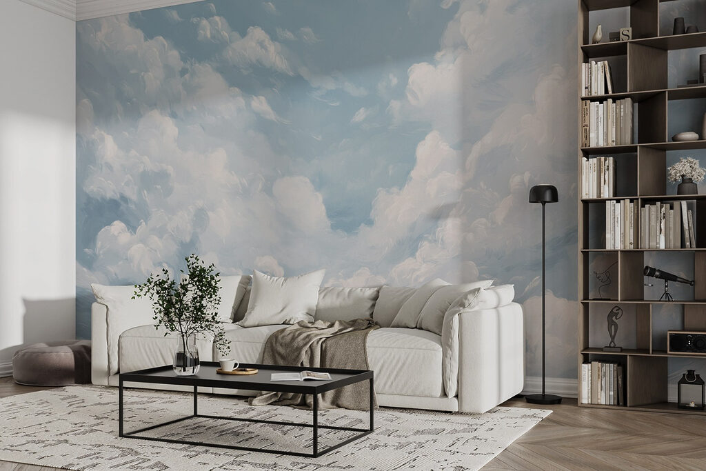 Blauwe lucht met wolken — interieur 3