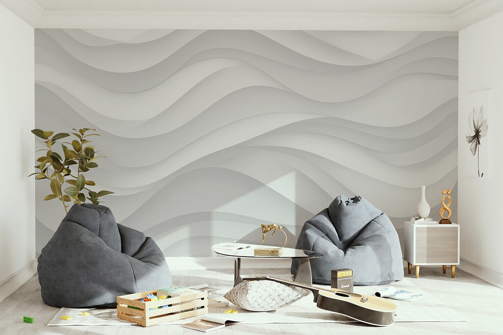 Witte golven ontvouwen zich — interieur 3