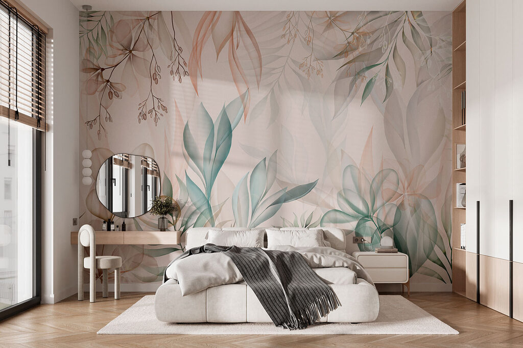 Hangende takken in pastel — interieur 1