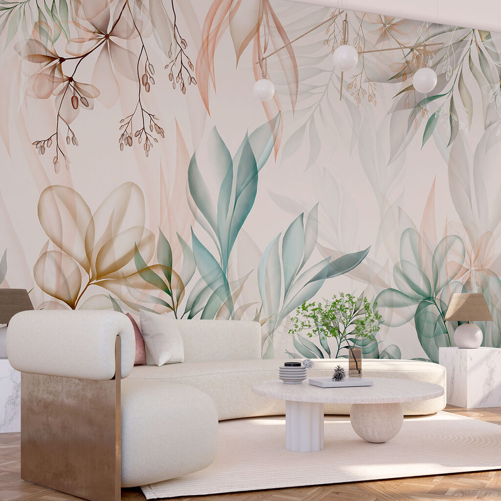 Hangende takken in pastel — interieur 3